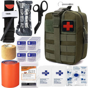 Molle Tactical First Aid Kit medical bag for men Emergency Kits Survival camping pouch bag Survival Tool EDC Pouch Emergency Organizer Emergency Trauma Kit Survival First Aid Kit Military Tactical Bag