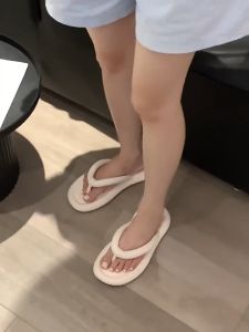 AB New fashion candy flip flop beach slippers for women Korean slippers Summer slides  Thick bottom Soft and comfortable Womens Flip Flop Slides beach sandals