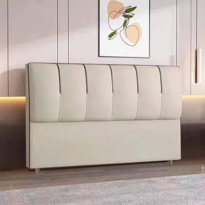 Princess Backrest Bed Headboard Simple Modern Wooden Fabric