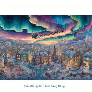 Trò Chơi Ghép Hình Giáng Sinh Ánh Sáng Phương Bắc - 500/1000/1200/2000 Mảnh Tùy Chọn Quà Tặng Giáng Sinh Đồ Nhồi Vào Tất Giáng Sinh Dành Cho Lứa Tuổi 14+ Chất Liệu Giấy