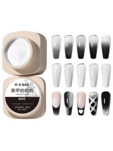 RSNAIL 5g Black White Pat Painting Gel Nail Polish Soak Off UV LED Ombre Painting Gel Semi Permanent Gradient Nail Art Varnishes