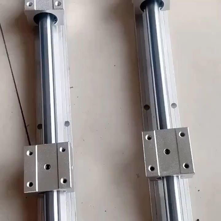 แบริ่งเชิงเส้นรางสไลด์คู่มือเพลา เพลาคู่มือสไลด์เชิงเส้น SBR20-1000mm Linear Slide Rail Shaft + 4pcs SBR20UU Baring Slide Block Hot 2ชิ้น