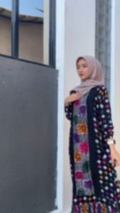 NEW 2024! Gamis Rayon Motif Etnik Multicolor Premium Adem Lengan Panjang Batik Cap Handmade