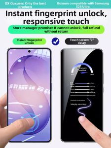 OUXUAN | Anti-Spy Privacy Anti-Fingerprint Full Screen Tempered Glass Film for Samsung
