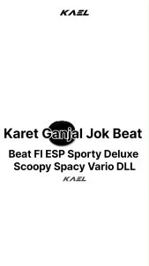 Karet Ganjal C Jok Beat FI Lama eSP Pop Street Deluxe CS1 CRF Genio PCX Scoopy Old FI eSP K2F Sonic Spacy Karbu F1 Stylo Supra X 125 Helm IN GTR Super Cub Vario 125 150 160 Old Techno eSP New LED Ganjel Tahanan Bantalan