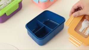 Lunch Box Set Alat Makan Kotak Bekal 3 Sekat Tahan Panas Food Grade / Tempat Bekal Makan PH C1380