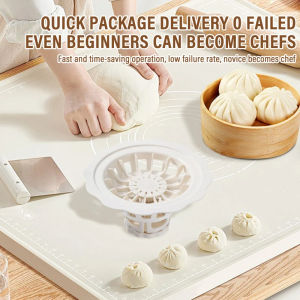 Dumpling Making Mould Flower Shaped Bun & Dumpling Machine Diy Baozi Maker Machine Food Safe Material Handbanary Baozi Bun Mold