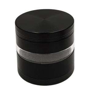 63MM Herb Metal Grinder 2.5 inch Big Clear Transparent Storage Chamber Spice Mill Metal Grinder