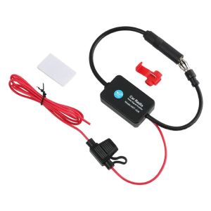 Auto Car Radio FM Antenna Signal Booster Amplifier ANT-208 Enhancer Device Android Player Antenna Signal Booster 12V FM/AM Car A