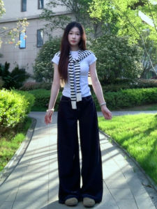 Áo Thun Tay Ngắn Màu Trắng Ôm Vừa Vặn Mùa Hè Cho Nữ Áo Khoác Vai Giả Hai Mảnh Chất Liệu Cotton Pha Trộn Thoáng Khí