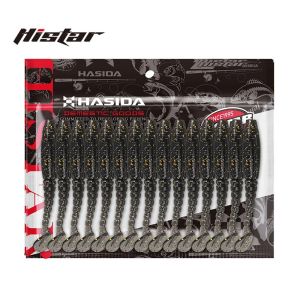 HISTAR | Mồi Câu Mềm HASIDA Với Thiết Kế Bóng Sáng Độ Đàn Hồi Cao Đuôi Chữ T Thân Silicon Nhân Tạo Sợi Dài Dành Cho Câu Cá