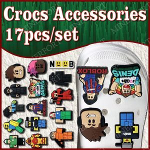 Roblox | Robloxed Crocs Charms Cute Game Cartoon Detachable Shoe Decorations Suitable for Decorating Clogs Sandals Party Gift Idea Access