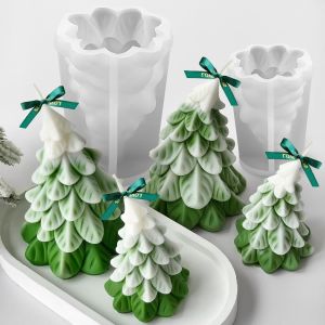 แม่พิมพ์ซิลิโคนทำเทียนรูปต้นคริสต์มาส 3 มิติ แม่พิมพ์ทำสบู่เรซิ่นทำมือ งานฝีมือรูปต้นคริสต์มาส ของตกแต่งบ้าน ของขวัญ