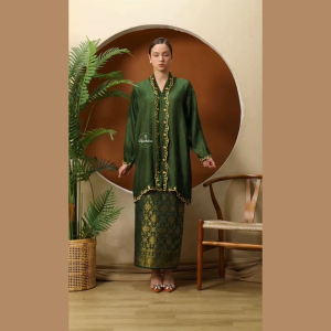 Bycikdara Kebaya Viscose Fatima Set With Pario Songket | Tunic | Caftan | Batik | Indonesia | Tunang | Raya | Convo