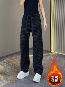 Quần Ống Đứng Kẻ Caro Thời Trang Thoải Mái Cho Nam Mùa Thu Quần Ống Đứng Thường Ngày Đa Năng Phong Cách Rộng Rãi