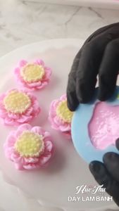 Khuôn silicon Hoa Sen Hoàng Cung (set 3 khuôn X13 X14 X15) làm bánh rau câu 3D 4D nhấn xôi fondant socola nến hanmade