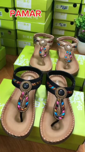 Xăng Đan Kẹp Nữ Dép xỏ ngón Hãng SiKetu Thời Trang Âu - Mỹ Trẻ Trung Năng Động Quai Đính Hạt Sang Trọng