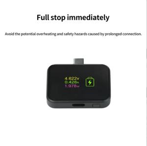 GAQQEE | PD 140W TFT Color Screen Smart Power Cut-off Device Auto Disconnect Charger Full Charge Detection Monitor for Mobile Devices