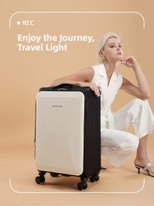 Ultra-Light 28-Inch Soft-Hard Combined Luggage Suitcase with Brake Wheels Business/Ol Style Travel Bag for Men And Women