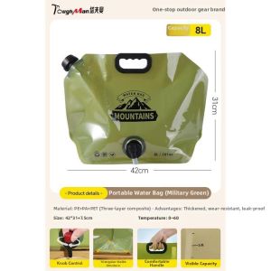 Portable Spigot Foldable Reinforced Large Capacity Water Storage Bag