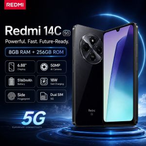 Redmi | 2026 new Redmi 14C 8GB+256GB Smartphone 6.88 120Hz Smooth Display 50MP AI Camera 5160mAh Battery Helio G81-Ultra Dual SIM