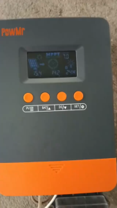 PowMr 25A/35A/45A MPPT Solar Charge Controller 12V/24V with Backlight LCD – 100VDC PV Input LiFePO4 Battery Support