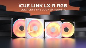 Corsair iCUE LINK LX120-R RGB Series 120mm PWM Reverse Fans - Black/White