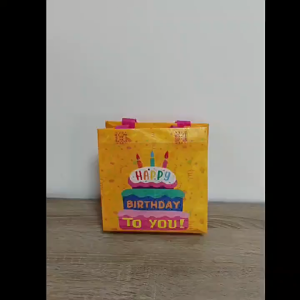 Specool® Gift Bag Kids Children Birthday Party Gift Packaging Bag Colorful Non-woven Cartoon Printed Gift Candy Tote Bag
