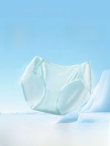 กางเกงชั้นในทรงสามเหลี่ยมบางเฉียบสำหรับผู้หญิง ระบายอากาศได้ดี ไร้รอยต่อ ไม่มีตะเข็บ ทรงเอวกลาง กางเกงชั้นในผ้าฝ้ายสำหรับผู้หญิง