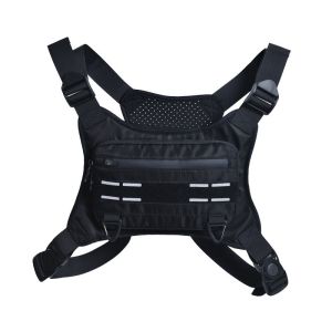 Adjustable Tactical Chest Bag Running Phone Vest Bag Outdoor Sports Breathable Vest Bag for Men And Women Cycling And Climbing Phone Bag