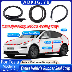 For Tesla Model Y Juniper 2025+ Door Sealing Soundproof Rubber Sealing Strip Sunroof Sealing To Reduce Wind Noise Soundproof Kit