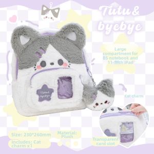 full girlish | Winter Cartoon Plush Backpack