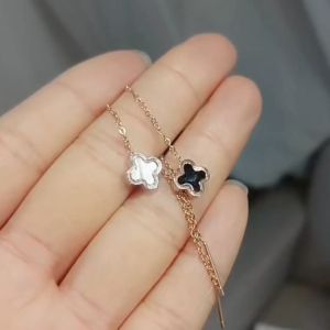Anting Titanium Wanita Bunga Semanggi Juntai Terbaru Anting Titanium Anti Karat Tidak Luntur