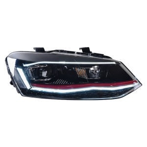 Super Bright Laser LED Headlights for 2011-2021 Volkswagen Polo Daytime Running Lights Dual Beam Lens Complete Assembly