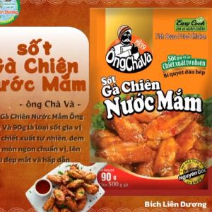 [GÓI 90GR] SỐT GÀ CHIÊN NƯỚC MẮM THƯƠNG HIỆU ÔNG CHÀ VÀ