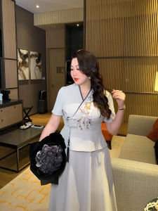 GLEC | Plus Size Elegant Chinese Style Luxury Fashionable Dress