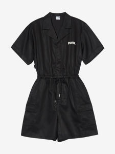PUMA | Turn-Down Collar Printed Pullover Sport Jumpsuit
