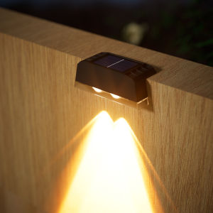 Solar Powered Wall Mounted LED Lights (2/3/4 LED) Automatic Night Lighting Weather Resistant Ideal for Outdoor Walls Fences
