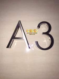 Stainless steel 3D letters/3D number sign/Unit number sign