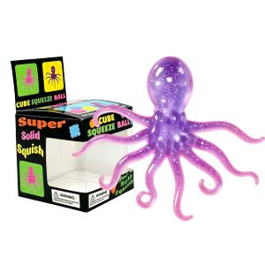 Bandai | 1Pcs Fuzz Ball Jellyfish Squishy Blind Box Random Color Soft Stress Relief Toy Cute Relaxing Squeeze Sensory Toy Squishies