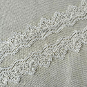 Vải Ren Lụa Sữa Màu Trắng 3m Ranh Trang Trí Váy Vòng Tay Váy DIY Phụ Kiện Ren Rỗng Ranh Tan Trong Nước