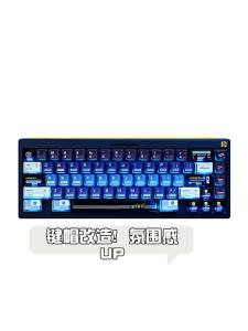 TITANNATION | Phím Mềm Trong Suốt PBT PC 144+21PC Độ Cao Gốc Hạt Nhân Cho Bàn Phím Cơ 144 và EZ63 Có Đèn LED Dùng Cho Chơi Game Ban Đêm