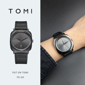 TOMI square calendar watch fashionable business mens non mechanical watch fashionable Korean version student watch