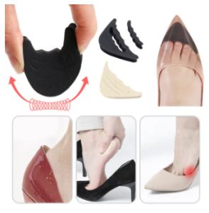 1 Pair High Heels Toe PlugsAdjustable Size InsolesWomens Toe Front PaddingCushioningPain ReliefPreventing Heel Drop Protectors