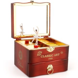 Amazthing Jewelry+Music Box with Ballerina Dancer Birthday/Christmas Gift 首饰盒音乐盒