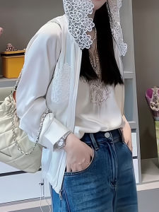 Fashionable Casual Lace Jacket Womens High-End Spring 2025 New Arrival Elegant Top Comfortable Fit Korean Style Commute