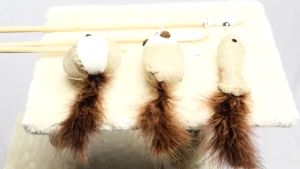 Mainan Kucing Arthacat Gunny Teaser | Tongkat Main Kucing Anjing | Tongkat Bulu Boneka Kucing