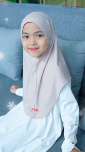 Shamira - Kerudung Anak Perempuan Non Pad Hijab Instan Anak Haura Model Pinguin Jersey Premium Usia 3-9th