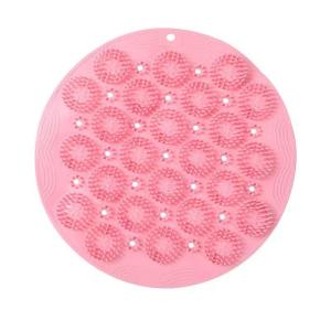 【X】1Pc Back Scrub Bath Brush Suction Cup Non-Slip Foot Massager Pad for Bathroom Shower Deep Cleansing Skin Care