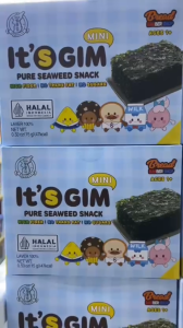 It’s Gim Mini Original Pure Seaweed Snack | Seaweek Flask | Halal Baby Food | Snek Rumpai Laut Asli